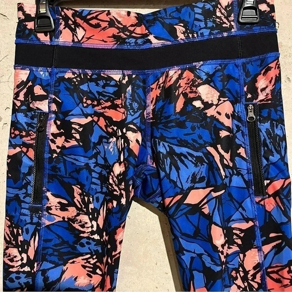 Lululemon Inspire Tight II Paint Storm Harbor Blue Multicolor Size 6 - Picture 2 of 13